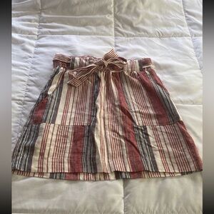 EUC indigo rein plaid skirt size med multi colors